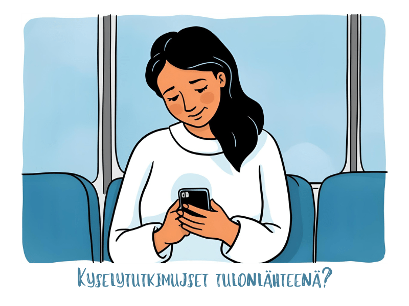 Voiko kyselytutkimuksilla tienata?